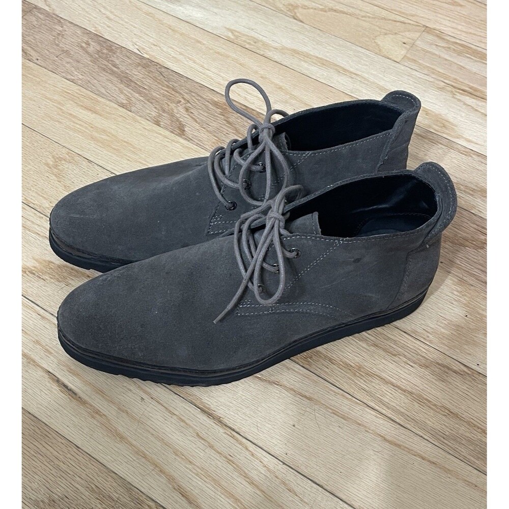 Bugatchi Mens Grey Suede Chukka Boots Size 11 Desert Boots